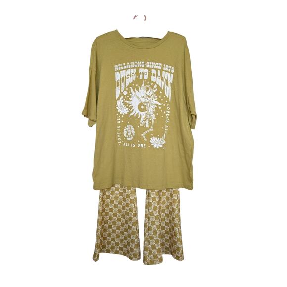Billabong Retro Groovy Tshirt Top and Bottom Set (S/P) - Picture 1 of 9